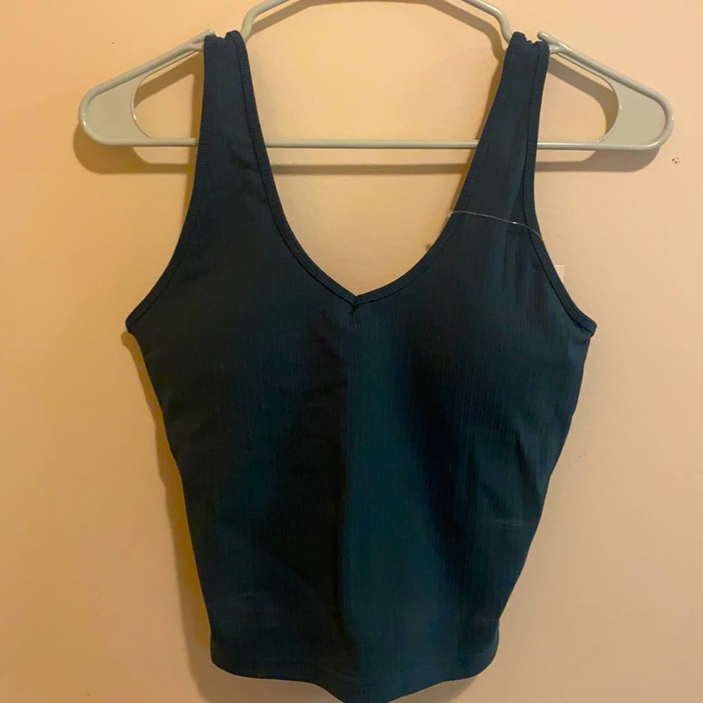 Senita Crop Top Workout Top with built in Bra Small